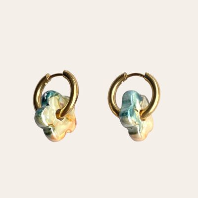 Earrings | greek flower mini sea