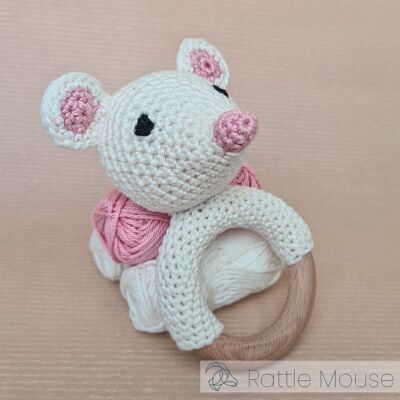 DIY Crochet Kit - Rattle Mouse