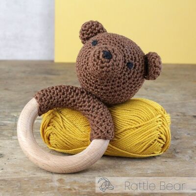 DIY Crochet Kit - Rattle Bear