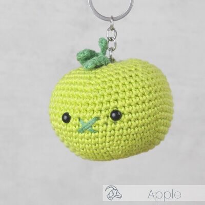 DIY Crochet Kit - Bag Hanger Apple