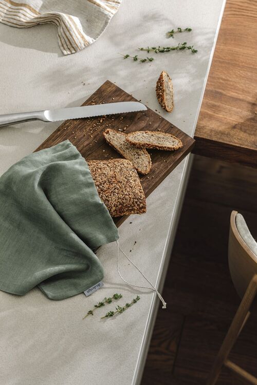 Bread keeper bag / Nordic moss 20x30cm