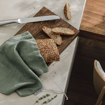 Bread keeper bag / Nordic moss 20x30cm