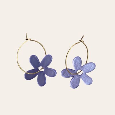 Earrings | lilac flower