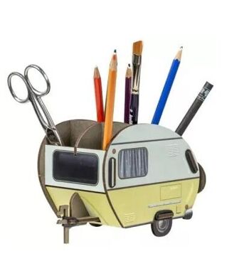 Caravane à stylos en bois 2