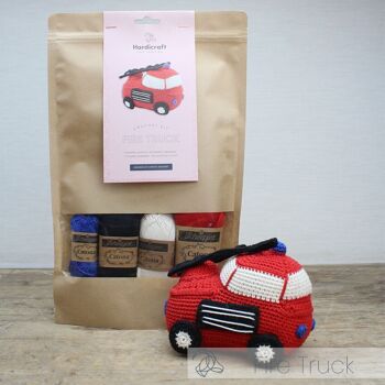 Kit de crochet DIY - Camion de pompiers 2