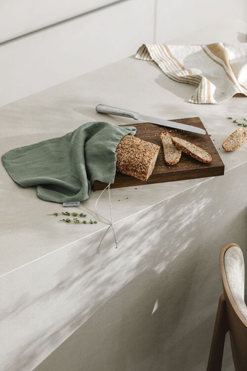 Bread keeper bag / Nordic moss 30x40cm