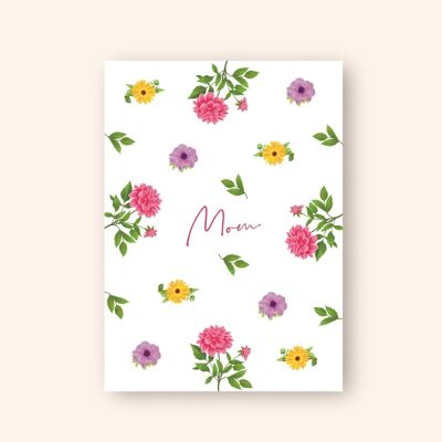 Mother's Day Card "Mom" A6 Mother's Day Card Mom