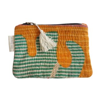 Set de 6 pochettes petit format en Kantha N°25 3