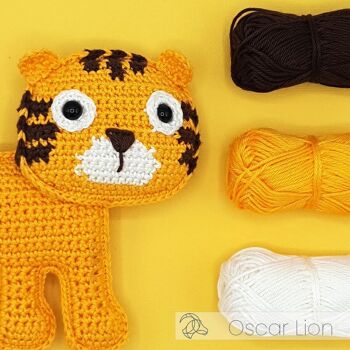 Kit de crochet DIY - Tigre Oscar 3