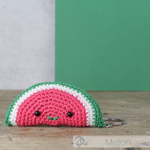 DIY Crochet Kit - Bag Hanger Melon