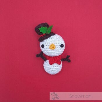 Kit de crochet DIY - Mini bonhomme de neige 2