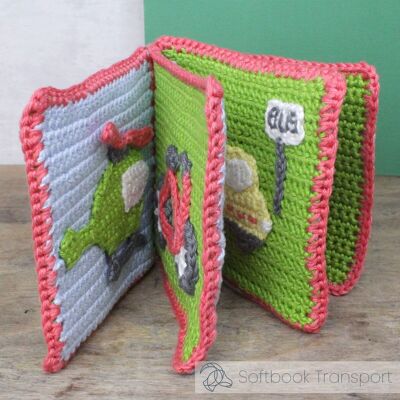 DIY Crochet Kit - Soft Booklet - Vehicles