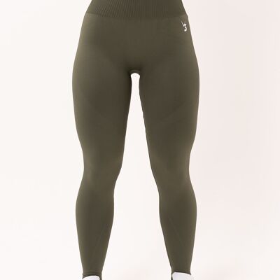 V3 Apparel Womens Limitless Seamless Workout Leggings - Olive Fade