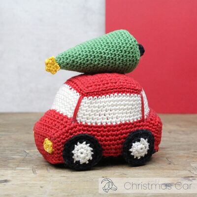 Kit de Ganchillo DIY - Coche de Navidad