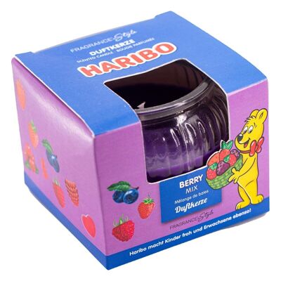 Bougie parfumée dans un coffret cadeau Haribo Berry Mix - 85g