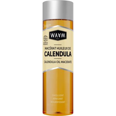 WAAM Cosmetics – Macerado oleoso de Caléndula BIO – 100% puro y natural – Primera presión en frío – Macerado calmante, nutritivo y regenerador – Para Bebé y Mamá – 75ml