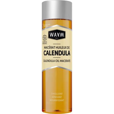 WAAM Cosmetics – ORGANIC Calendula oily macerate – 100% pure and natural – First cold pressing – Soothing, nourishing and regenerating macerate – For Baby and Mom – 75ml