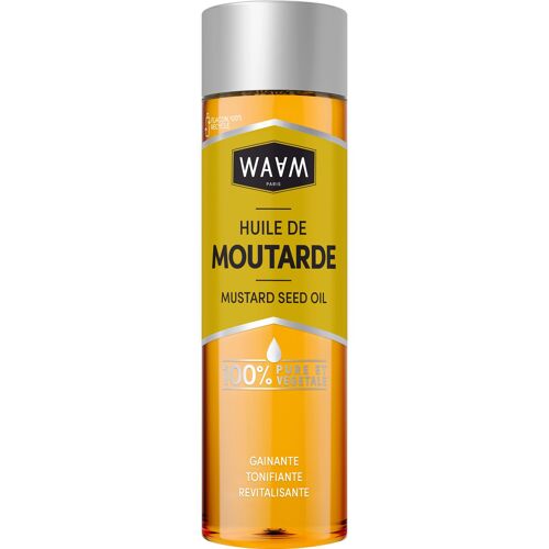 WAAM Cosmetics – Huile de Moutarde – 100% pure et naturelle – Première pression à froid – Pousse de cheveux – Cheveux fin et cassants –75ml