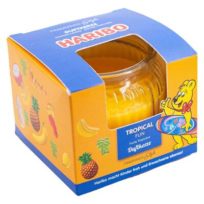 Scented candle in a gift box Haribo Tropical Fun - 85g