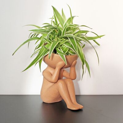 Only plants in the ceramic head
