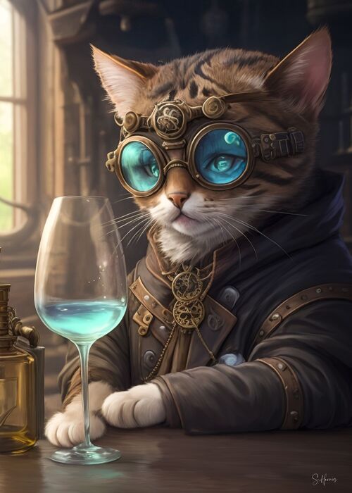 Chat Steampunk