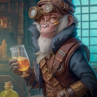 vieux monkey steampunk