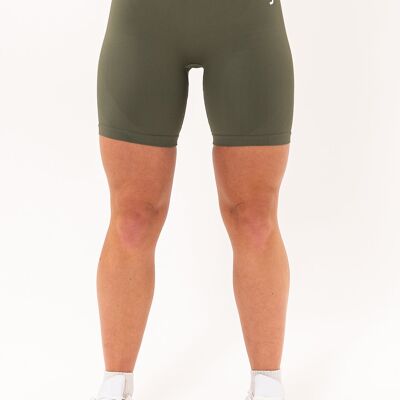 Shorts sin costuras Limitless - Olive Fade