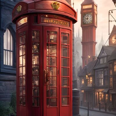 Telefono Steampunk londinese
