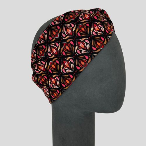 Turban Haarband Retro Art Deco Rot