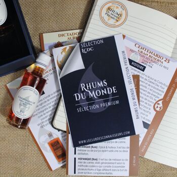 Coffret Dégustation Rhum du Monde PREMIUM - 6 x 40 ml Fiches de Dégustation Incluses - Coffret Cadeau Premium Prestige - En Solo ou en Duo 3