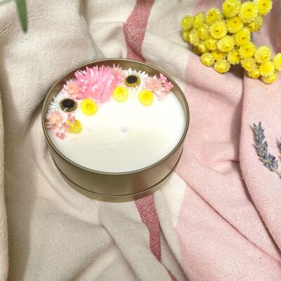 FLORAL CANDLE COTTON FLOWERS