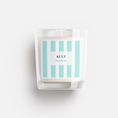 Soy wax candle "Cotton flowers"