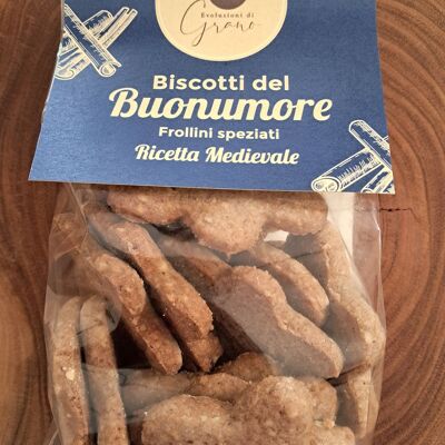 Biscotti del buonumore - biscotti frollini con noce moscata e cannella confezione da 200g