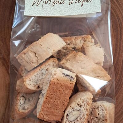 Bewitched Morzette - crunchy biscuits with Strega liqueur, almonds and hazelnuts, 200g pack