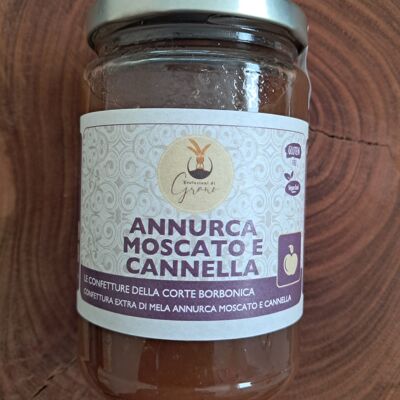 Annurca moscato e cannella - confettura di mela annurca vino moscato succo di arancia e cannella barattolo da 330g