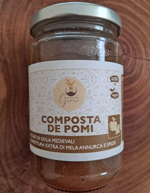 Composta de pomi - confettura di mela annurca zenzero e cardamomo baratto da 330g