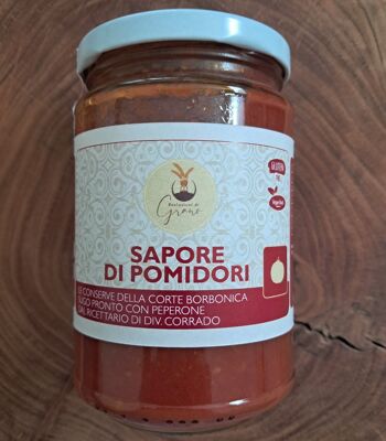 Saveur tomate selon Vincenzo Corrado - sauce tomate prête au poivre pot de 300g