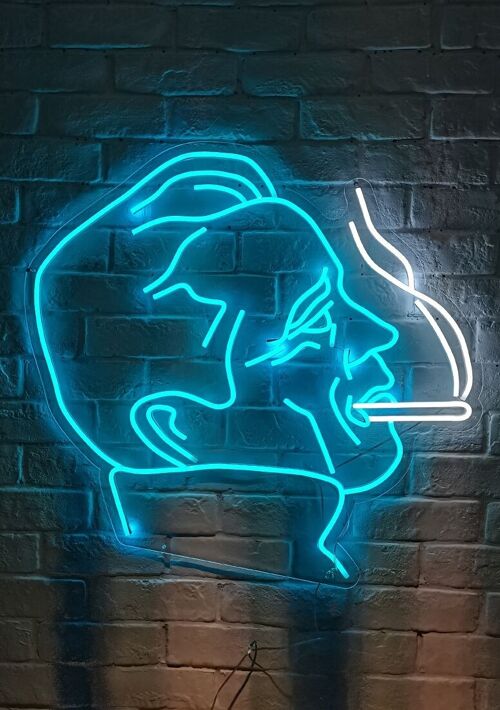 OHNO Woonaccessoires Neon Sign - Smoke - Neon Verlichting - Blauw