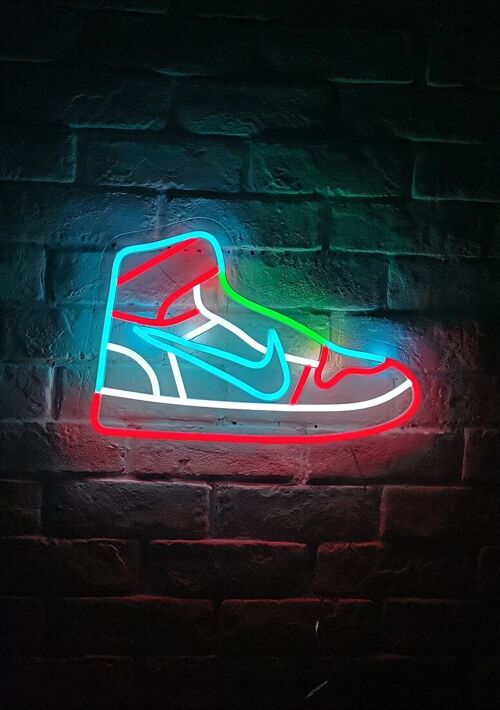 OHNO Woonaccessoires Neon Sign - Sneaker 3 - Neon Verlichting - Groen