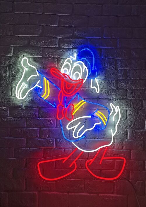 OHNO Woonaccessoires Neon Sign - Duck - Neon Verlichting - Blauw