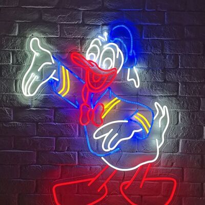 OHNO Woonaccessoires Neon Sign - Duck - Neon Verlichting - Blauw