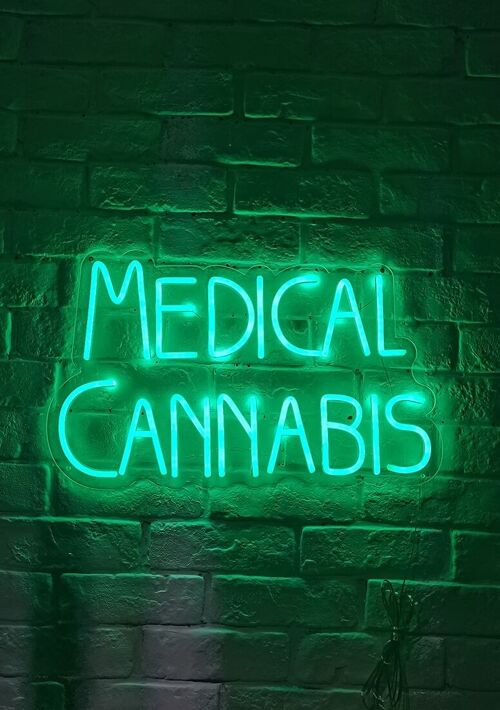 OHNO Woonaccessoires Neon Sign - Medical Cannabis - Neon Verlichting - Groen