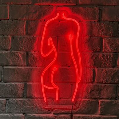 OHNO Woonaccessoires Neon Sign - Body - Neon Verlichting - Rood