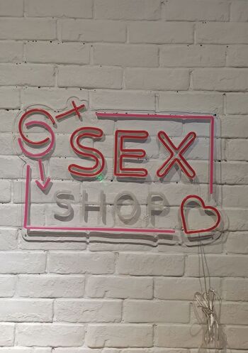 OHNO Home accessories Enseigne Néon - Sex Shop 1 - Éclairage Néon - Rose 2
