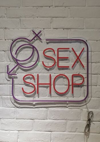 OHNO Home accessories Enseigne Néon - Sex Shop 4 - Éclairage Néon - Rouge 2