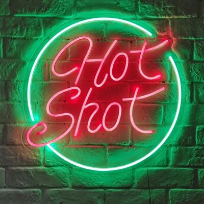 OHNO Woonaccessoires Neon Sign - Hot Shot - Neon Verlichting - Groen