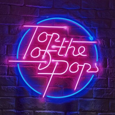 OHNO Woonaccessoires Neon Sign - Top Of The Pops - Neon Verlichting - Roze
