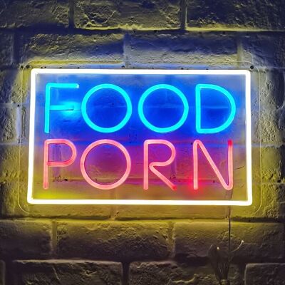 OHNO Woonaccessoires Neon Sign - Food porn - Neon Verlichting - Groen