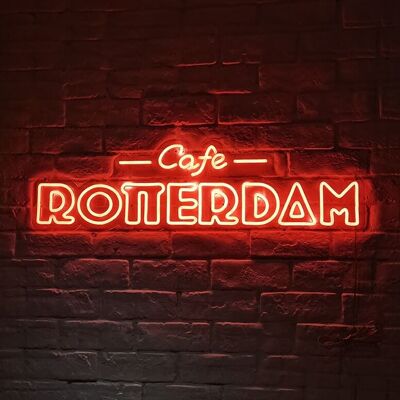 OHNO Woonaccessoires Neon Sign - Rotterdam - Neon Verlichting - Groen