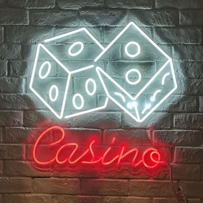 OHNO Woonaccessoires Neon Sign - Casino - Neon Verlichting - Rood
